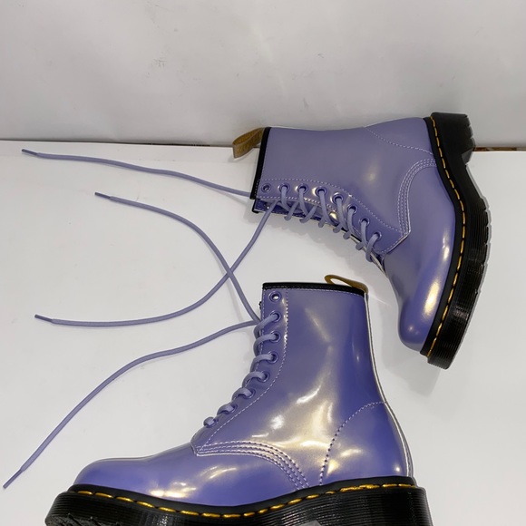 DR MARTENS 1460 VEGAN BOOT IN PURPLE HEATHER - Picture 8 of 11